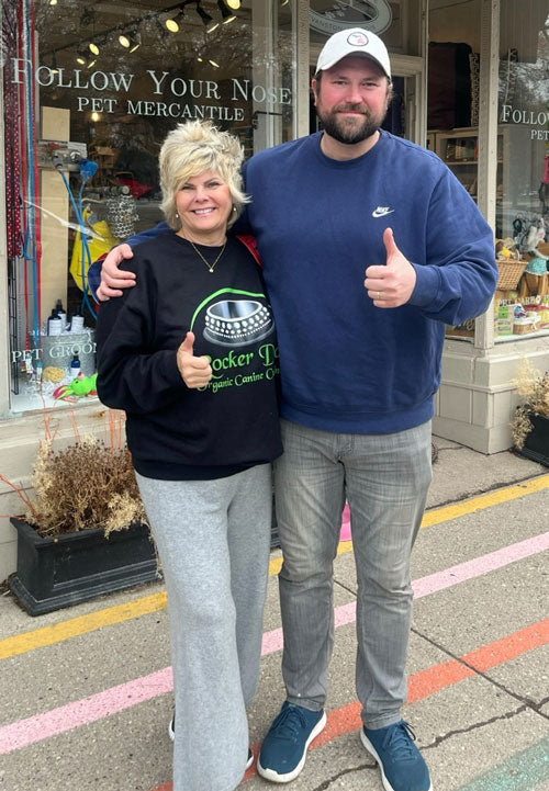 Rocker Dog owners Coleen and her son Ryan